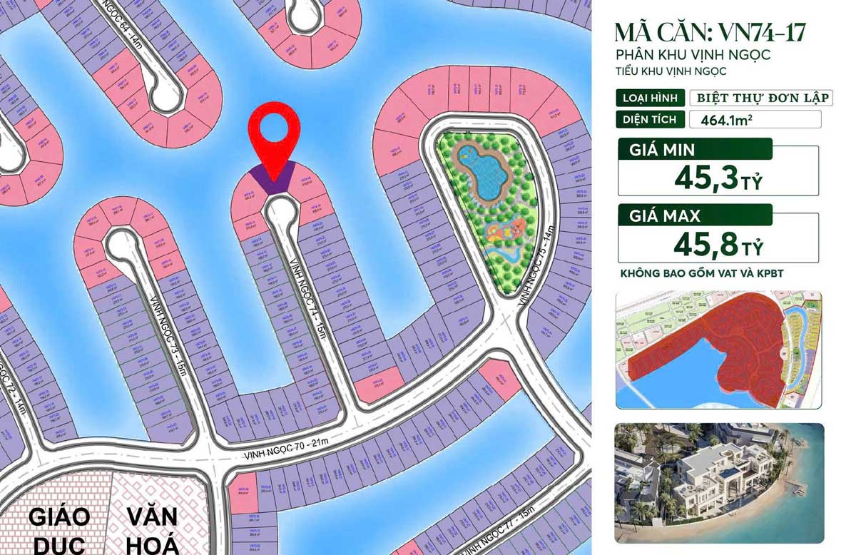 Bán biệt thự song lập Vinhomes Cần Giờ
