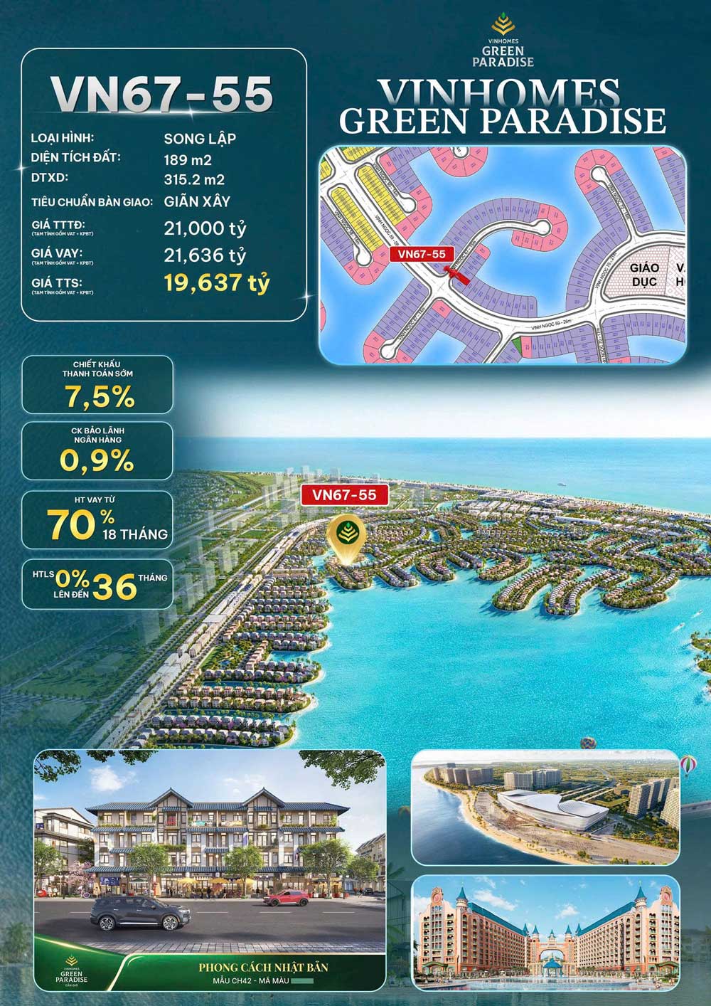 Bán biệt thự song lập VN67-55 Vịnh Ngọc