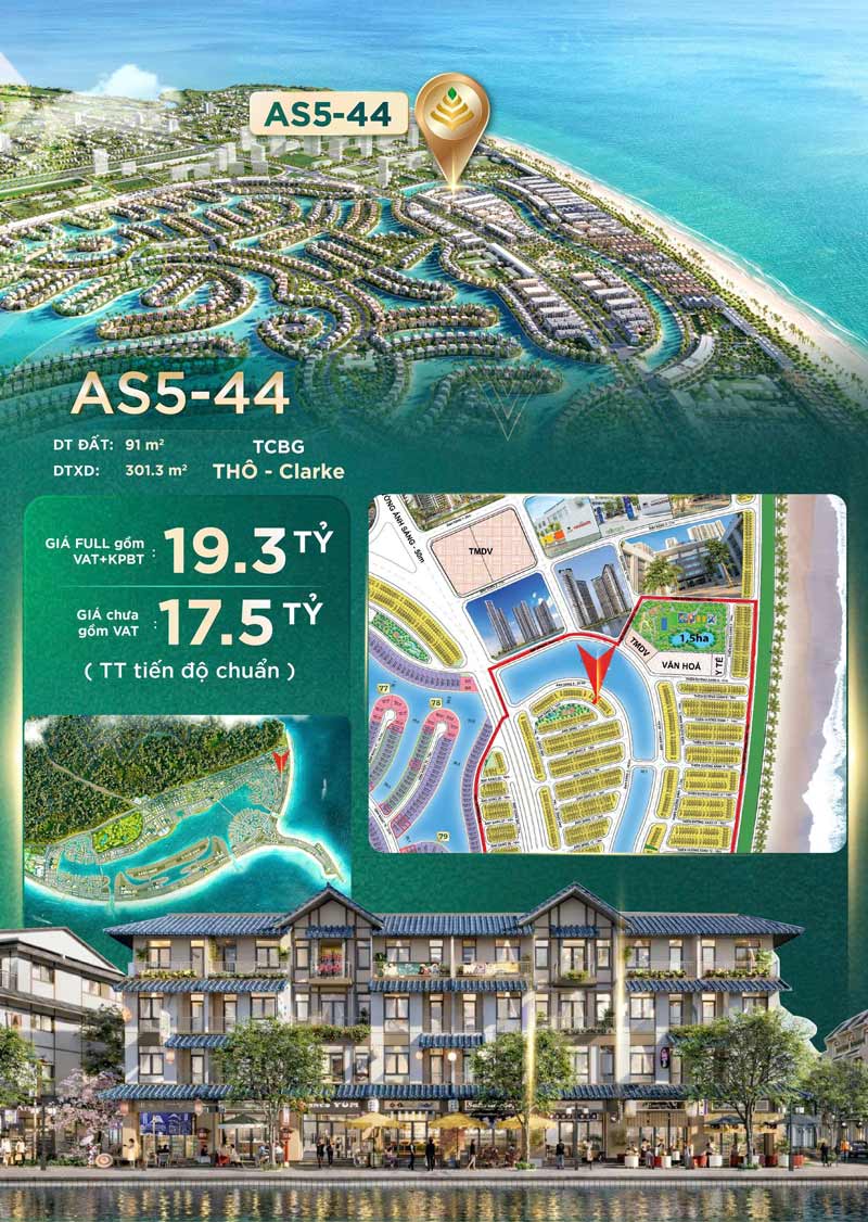 Bán nhà phố AS5-44 Vịnh Ngọc Vinhomes Cần Giờ