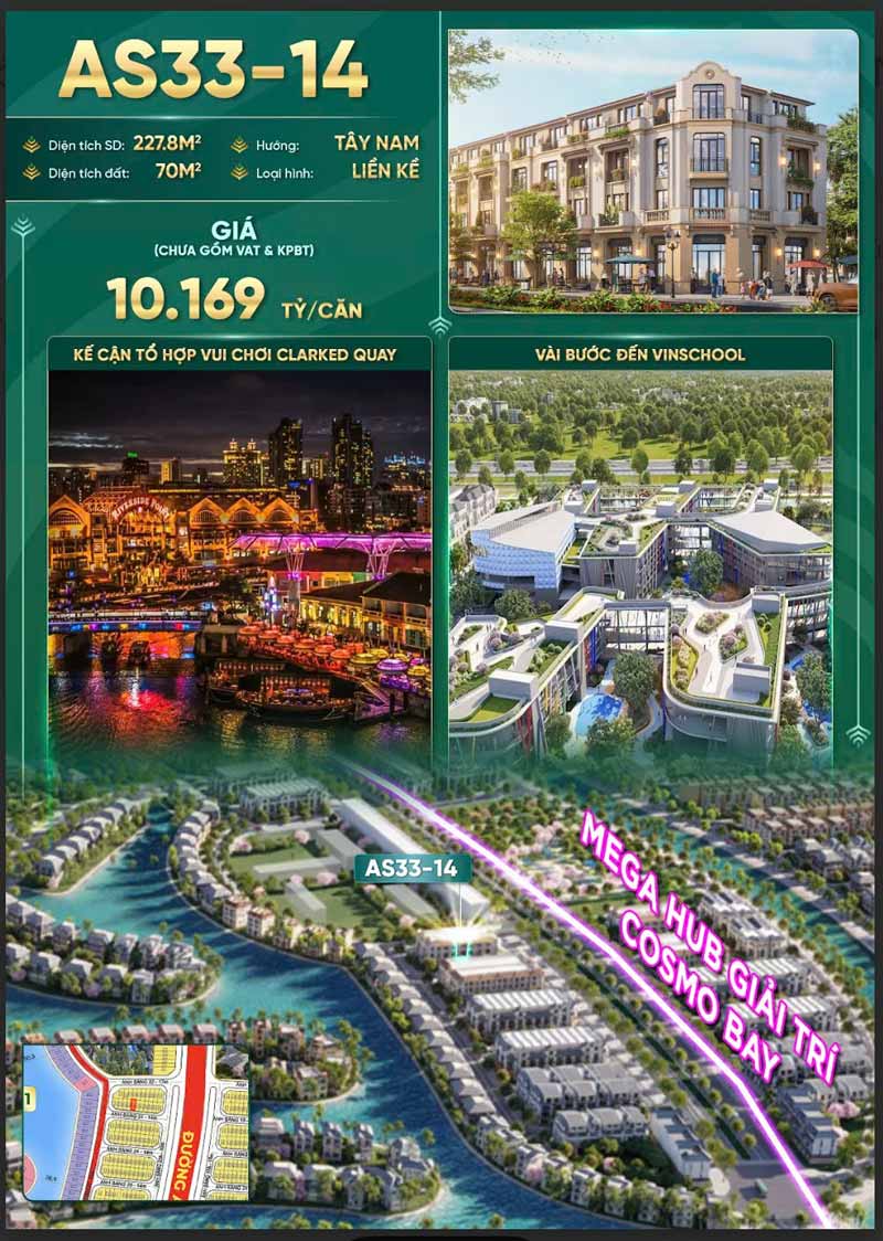 Bán Nhà phố AS33-14 Vịnh Ngọc Vinhomes Cần Giờ