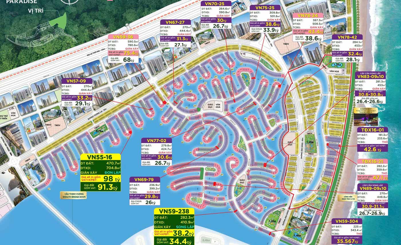chuyển nhượng Vinhomes Green Paradise Cần Giờ